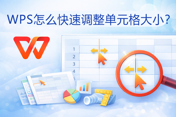 WPS怎么快速调整单元格大小？